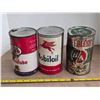 Image 1 : 3 oil tins- Esso, Mobiloil, B/A