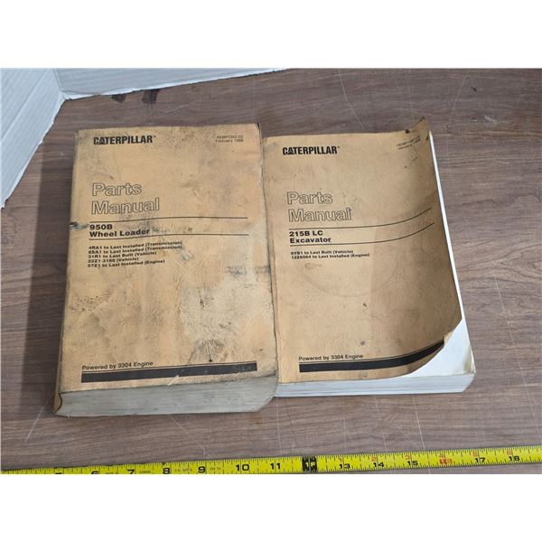 2 Caterpillar parts manuals