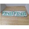 Image 1 : 2 - Sask 1968 license plates