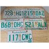 Image 1 : (5) Sask license plates
