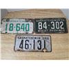 Image 1 : (3) Sask license plates- 1948, 1956, 1964