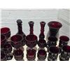 Image 3 : Red Avon glassware- cups, goblets
