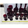 Image 4 : Red Avon glassware- cups, goblets