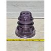 Image 1 : Purple glass insulator- Whitall Tatum co. #1