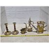 Image 1 : Lot of brass items- candle sticks