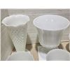 Image 3 : Milk glass style vases