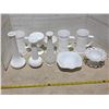 Image 1 : Milk glass style dishes and vases