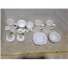 Image 2 : Milk glass style dishes and vases