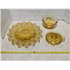 Image 1 : Amber glass juicer and dishes