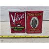 Image 2 : Velvet tobacco tin and prince albert crimp cut tobacco tin