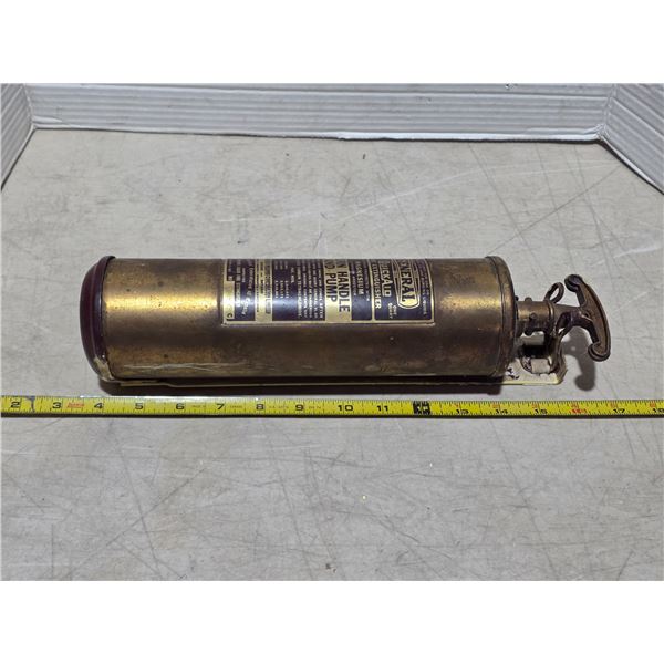 Brass fire extinguisher