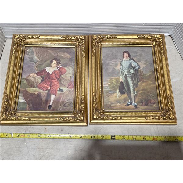 2 pictures in frames- 8.5" by 10.5"