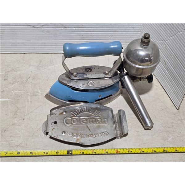 Vintage Coleman gas iron