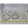 Image 1 : Crystal glass bowls and dishes- 7" to 9"