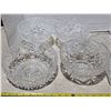 Image 3 : Crystal glass bowls and dishes- 7" to 9"
