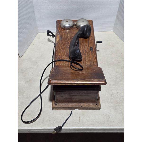 Antique box wall phone