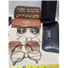 Image 4 : Vintage sun glasses and reading glasses with cases