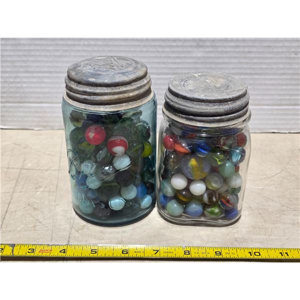 2 jars of marbles