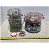 Image 1 : 2 jars of marbles and some mini marbles