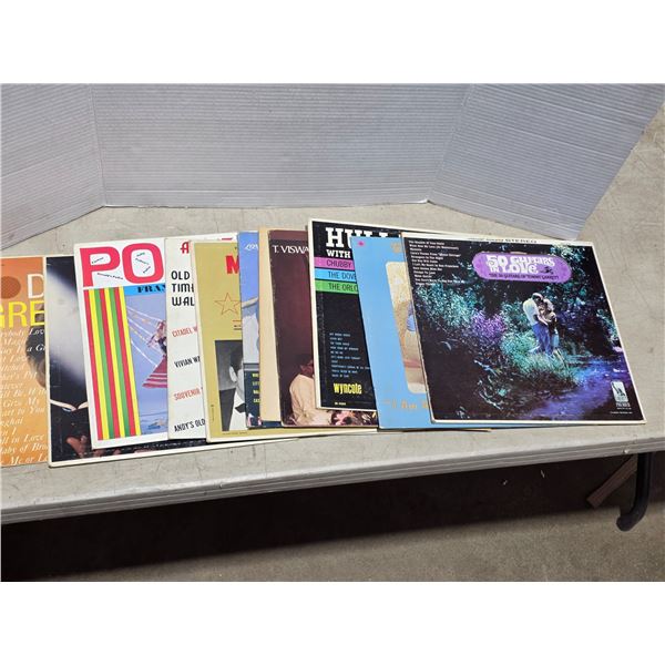 Various country vinyl records