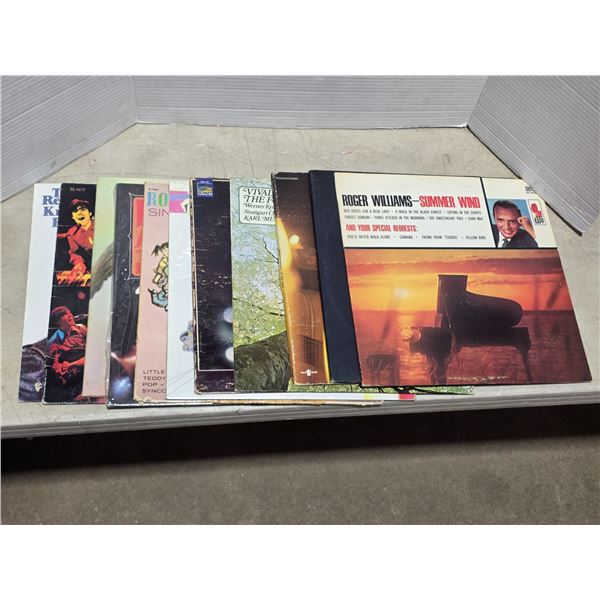 Various country vinyl records