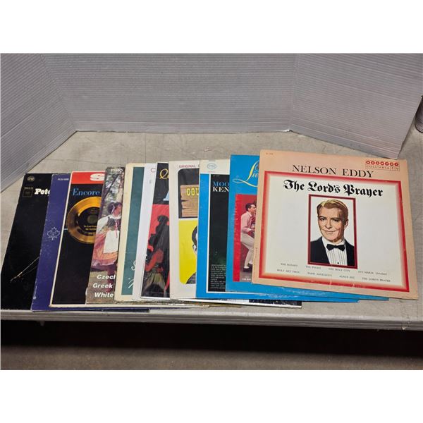 Various country vinyl records