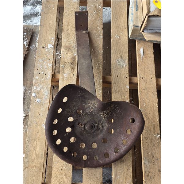 Cast iron tractor seat