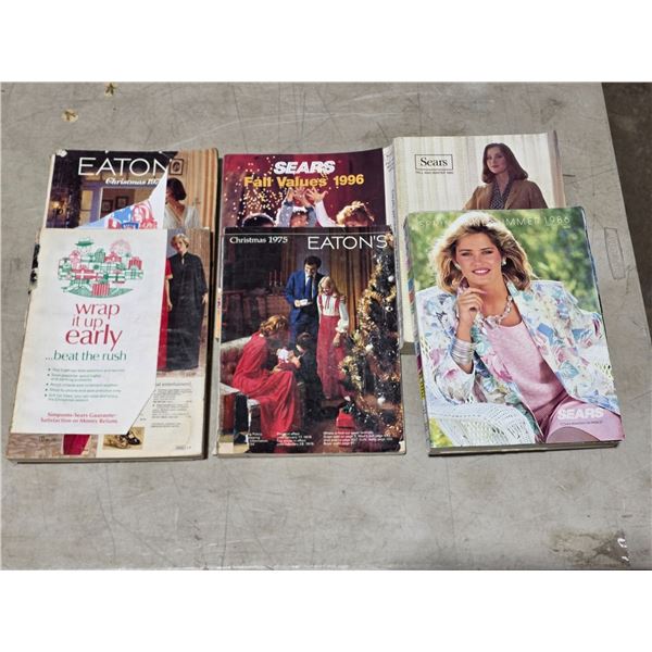 6 catalogues- Eatons and Sears