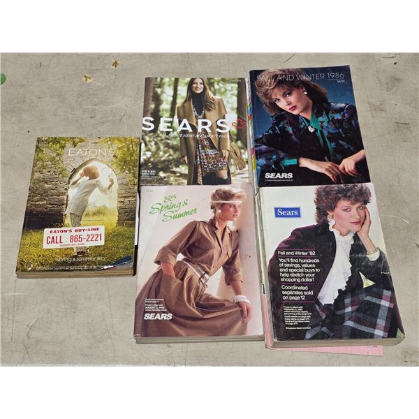 5 catalogues Sears and Eatons