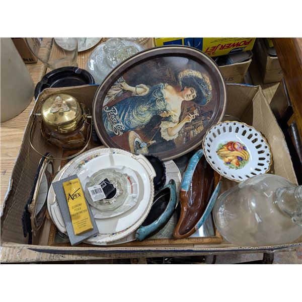 Box full of Misc. Vintage Items As Shown