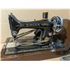 Image 5 : Vintage Singer Sewing Machine w/ Wood Base and Lid (Information, Sr. Number, and etc. Shown in Image