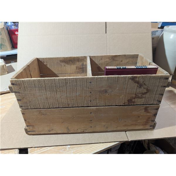 Vintage Hatching Eggs Wood Crate (27"x13"x12") w/ Vintage Funk and Wagnalls "New" Encyclopedias