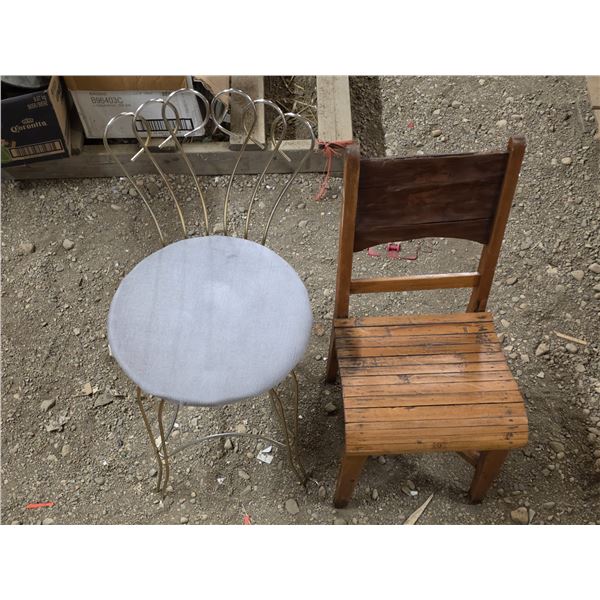 2 small chairs- 28"H