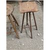 Image 3 : 2 wooden stools- 24"H