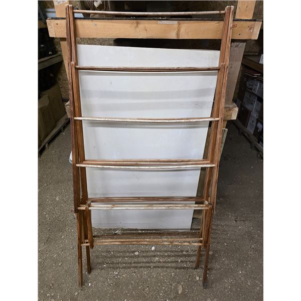Wooden clothes rack- 63"H