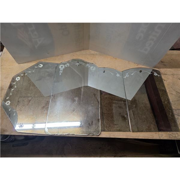 4 mirrors sizes vary- 14" to 20"