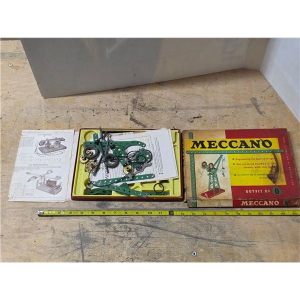 Meccano set with original box- not complete