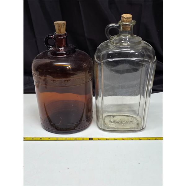 2 glass jugs