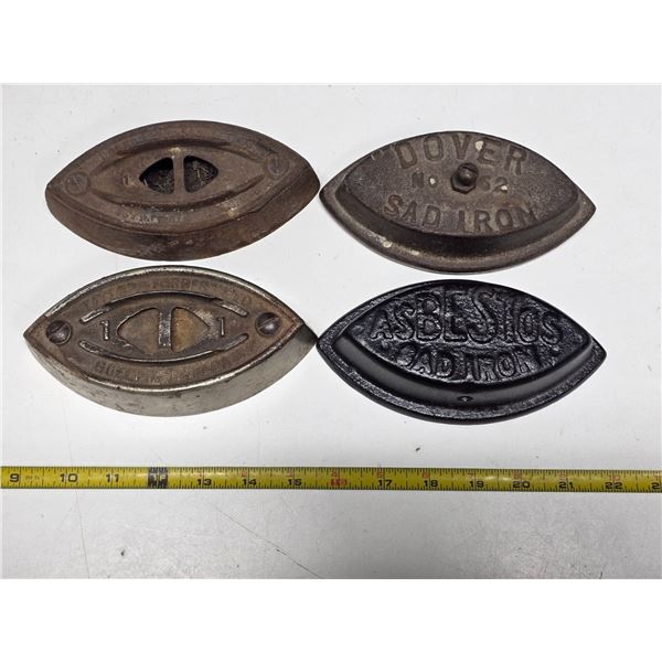 Antique sad irons- asbestos