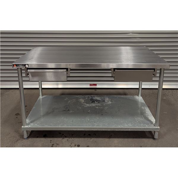 Aero 60" x 30" Stainless Steel Work Table W/2 Drawers | FZ3
