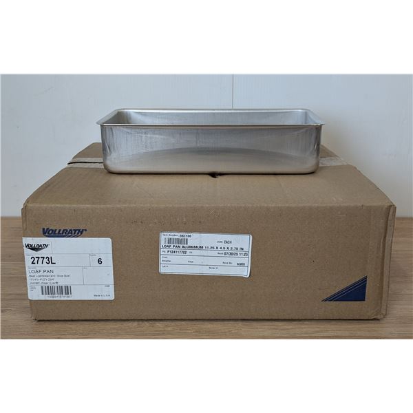 Vollrath 2773L Wear-Ever Seamless Aluminum Loaf Pans - Lot of 6 (1 Case) | FtC