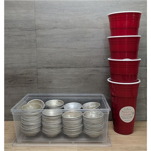 16oz Party Cup Gobelets & Aluminum Mini Pie Pans | And3/FtMC1