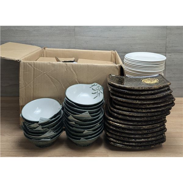 Assorted Plates & Bowls - Lot of Approx. 110pcs | FtMC1