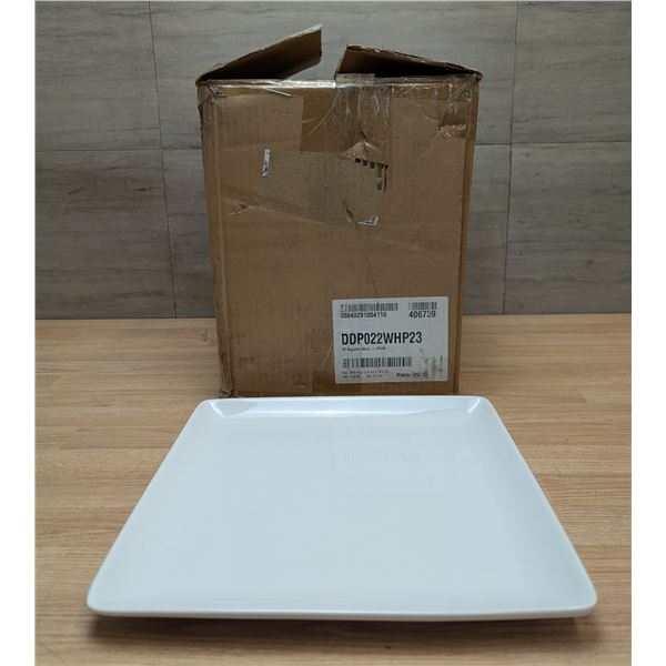 FOH Mod 10" Square Plates - Lot of 12 (1 Case) | DDP022WHP23/FtD
