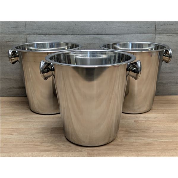 4qt Wine Buckets, Omcan 80834 - Lot of 3 | L7L2