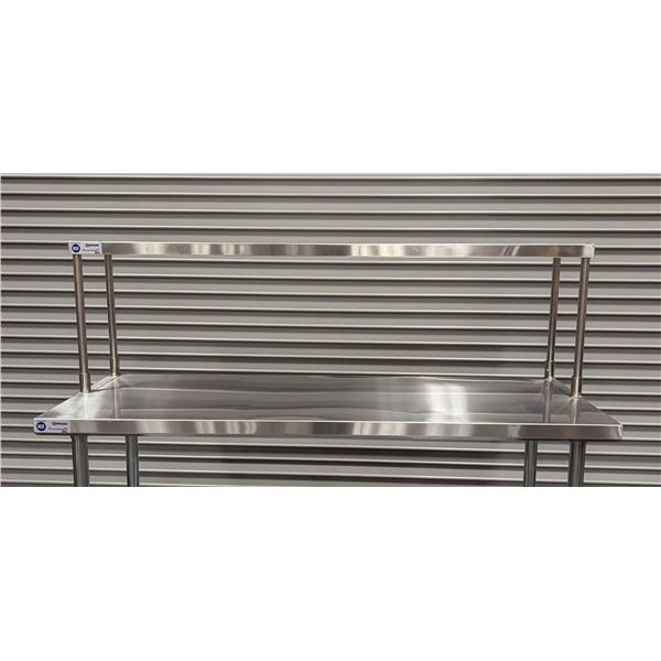 60" x 12" Stainless Single Over Shelf, Omcan 44617 | ML6-3