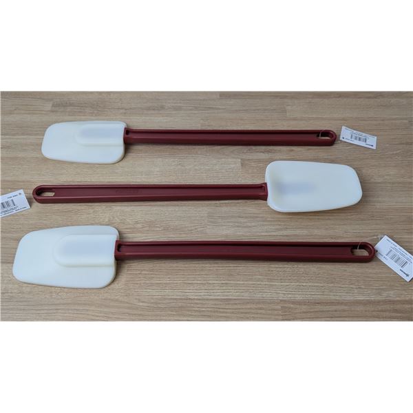 16" Silicone Spoonulas, Omcan 80063 - Lot of 3 | FtKnives