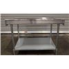 Image 8 : 48" x 30" Stainless Steel Work Table with 4" Backsplash, Omcan 22088 | R5-4
