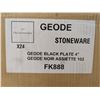 Image 5 : Chef & Sommelier Geode 4" Black Stoneware Plates - Lot of 24 | FK888/L11-1,2