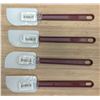Image 1 : 10" High Temperature Silicone Spatulas, Omcan 40572 - Lot of 4 | Omcan 40572/ L2-CR-1